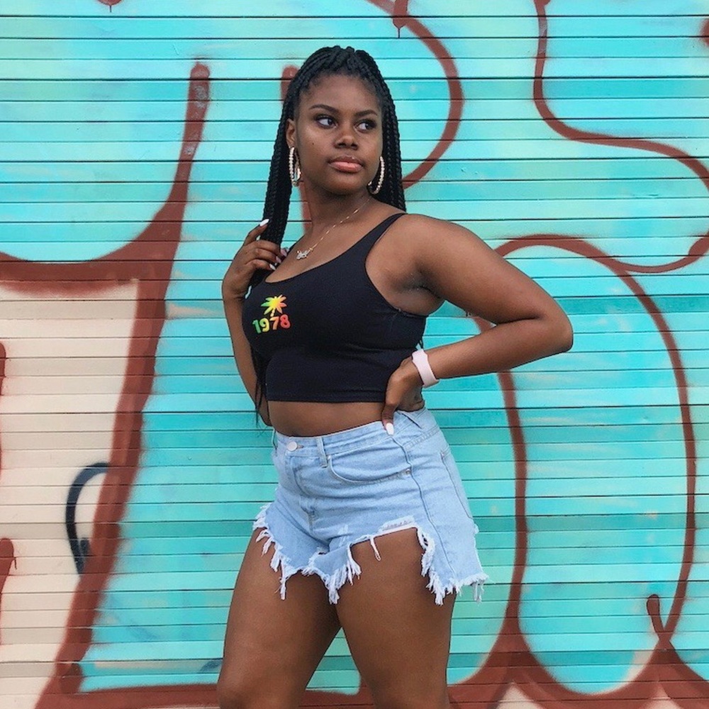 PLT Extreme Thigh Rip Denim Shorts Size 14